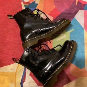 Black doc marten boots